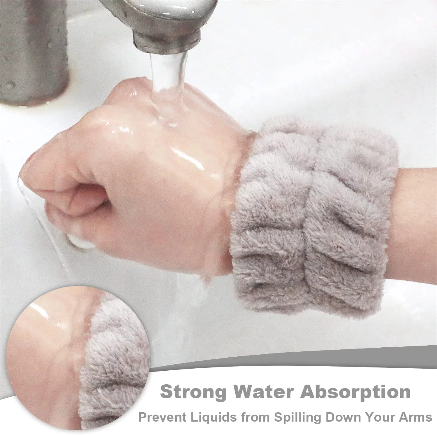 Wrist Spa Washband Microfiber Washing Face Wrist Wash Towel